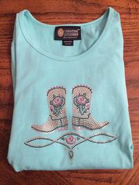 Rhinestone Boot Top //269